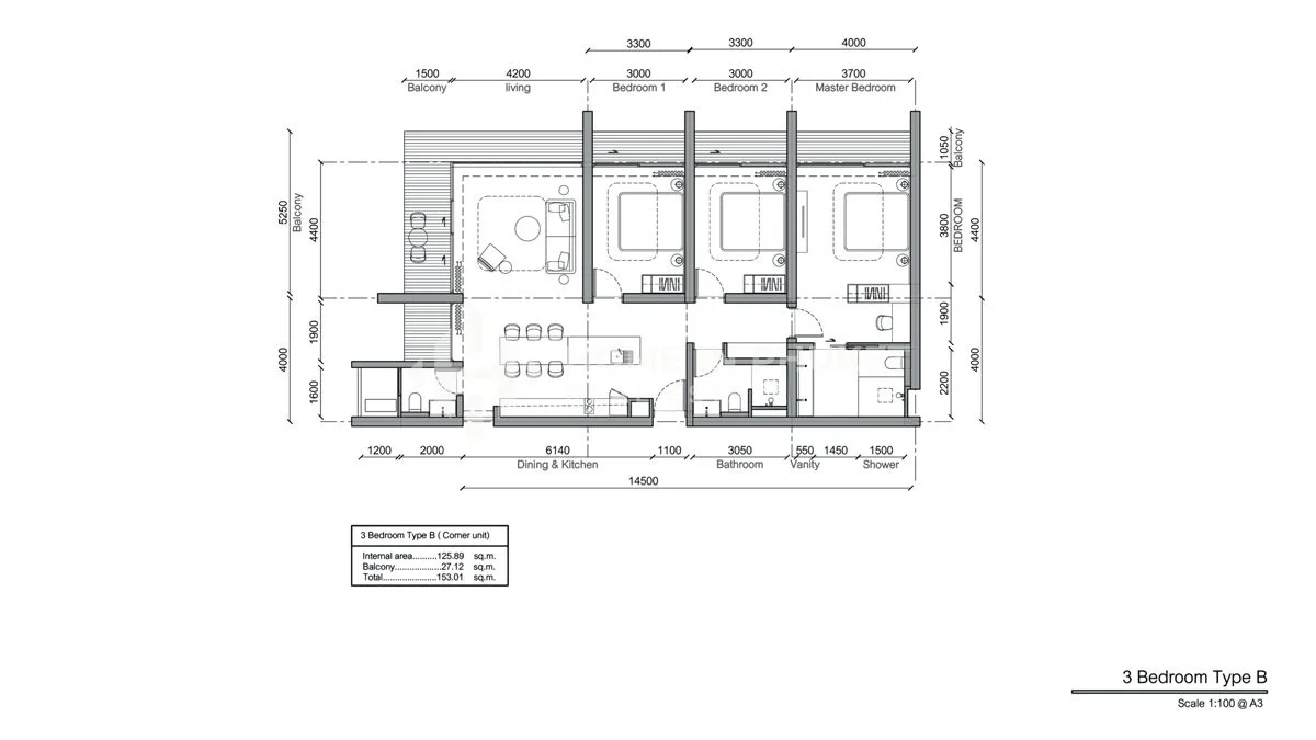 3 ห้องนอน