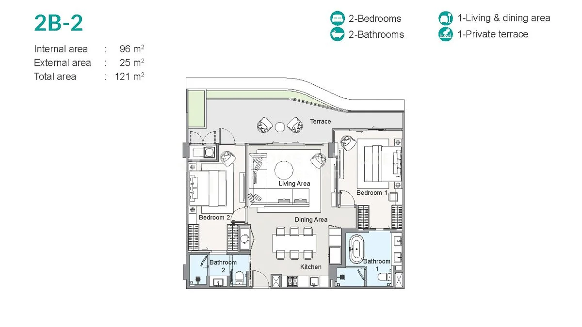 2 Bedroom