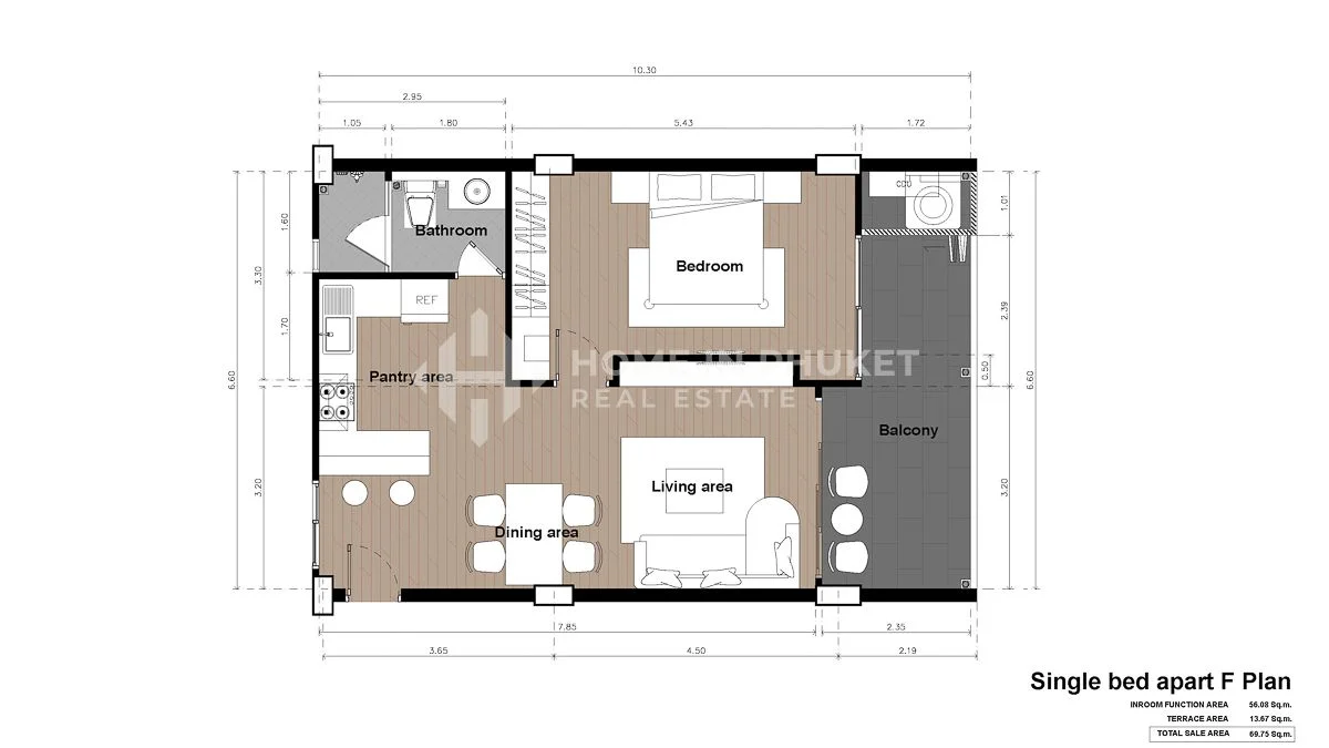 1 ห้องนอน