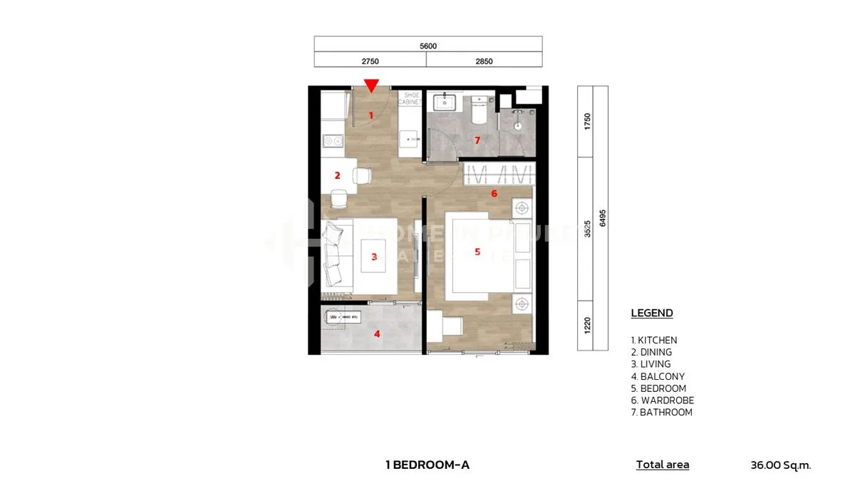 Plan des pièces