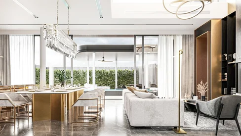 Splendides villas modernes avec piscine sur la route principale