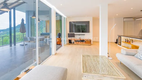 Penthouse de 3 chambres avec vue sur mer à Kamala