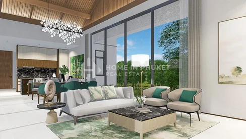 วิลล่า 3 ห้องนอนสไตล์โมเดิร์นใกล้ลากูน่า