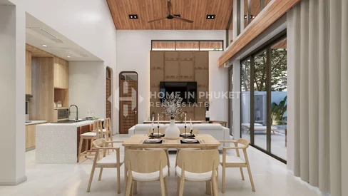 Villas modernes de 3 chambres avec piscine à Thep Krasatti