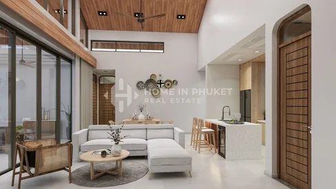 Villas modernes de 3 chambres avec piscine à Thep Krasatti