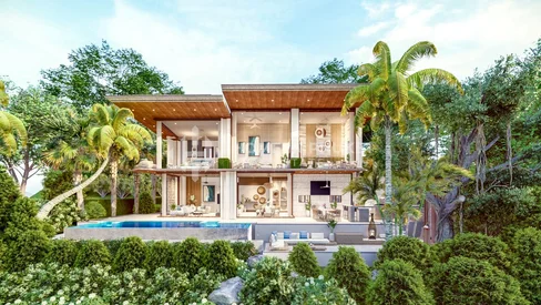 Villas à flanc de colline avec vue sur mer à Mai Khao