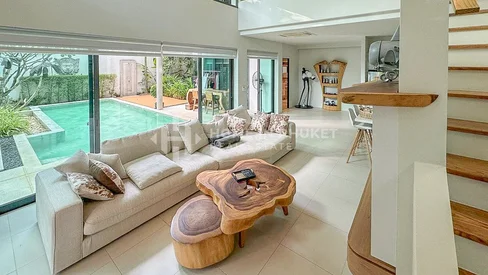 พูลวิลล่าสไตล์โมเดิร์น 3 ห้องนอนในป่าสักเชิงทะเล