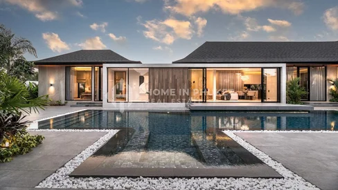 Villa tropicale de style balinais dans une communauté sécurisée