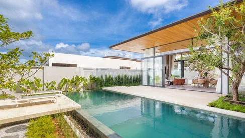 Élégantes villas de style japonais à 3 chambres avec piscine