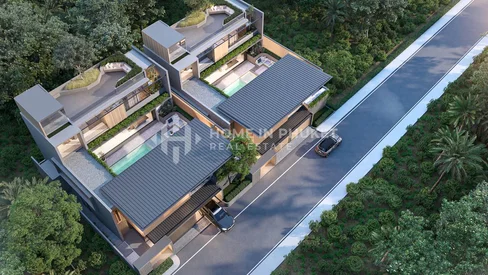 Villas modernes de 4 chambres avec piscine et terrasse sur le toit