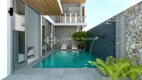 Villa moderne avec terrasse sur le toit à Rawai