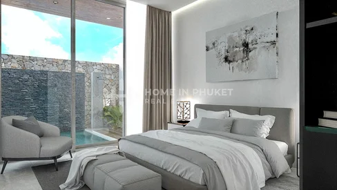 Villa moderne avec terrasse sur le toit à Rawai