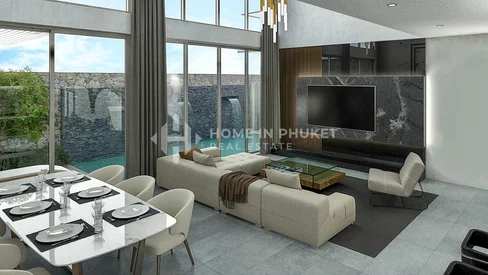 Villa moderne avec terrasse sur le toit à Rawai