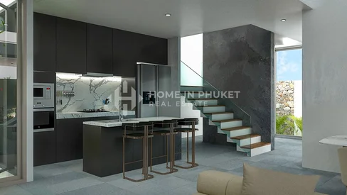 Villa moderne avec terrasse sur le toit à Rawai