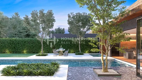 Villas contemporaines à proximité de la plage de Nai Thon