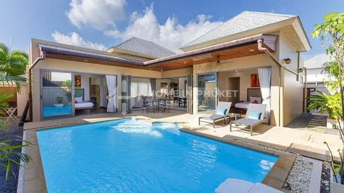 Villa thaïlandaise et balinaise de 2 chambres avec piscine au sel