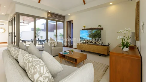 Villa thaïlandaise et balinaise de 2 chambres avec piscine au sel