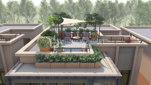 Villa contemporaine avec terrasse sur le toit