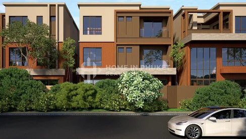 Villa contemporaine avec terrasse sur le toit