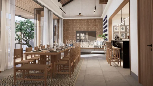 พูลวิลล่าสุดหรูสไตล์บาหลีในป่าสัก