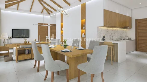 Villas de 3 chambres avec piscine à Thep Krasatti