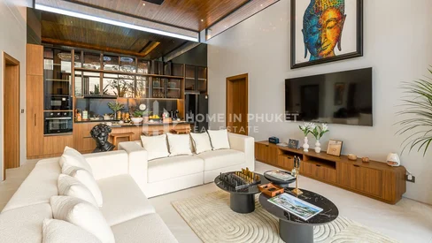 Villas tropicales contemporaines avec piscine