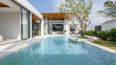 Villas tropicales contemporaines avec piscine