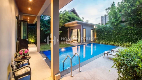 Villa avec piscine de style thaïlandais près de la plage
