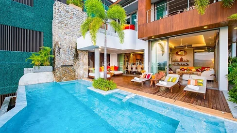 วิลล่าทันสมัย 5 ห้องนอน พร้อมวิวทะเลแบบพาโนรามา