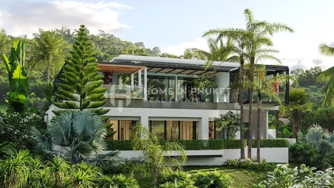 Villas loft dotée une piscine avec vue sur la montagne a Si Sunthon.