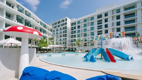 Corproprietes de style ressort avec vue sur mer à Rawai