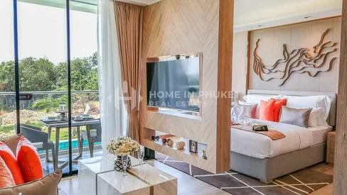 Corproprietes de style ressort avec vue sur mer à Rawai