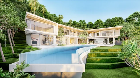 Superbe chaleureuse villa de 6 chambres avec vue sur mer à Karon