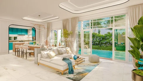 Villas de luxe à trois chambres de style colonial