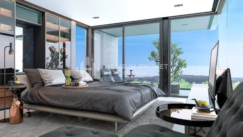 Villas en loft moderne et serein avec vue sur la montagne à Rawai