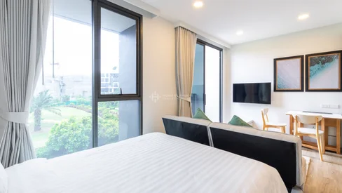 Condo confortable d’une chambre avec vue sur le terrain de golf