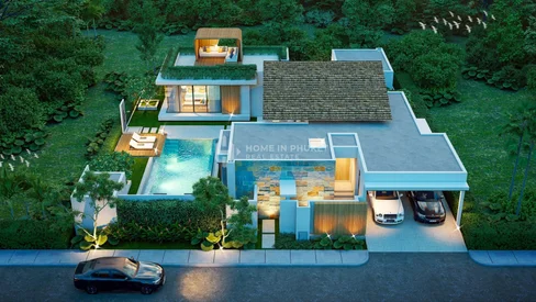 Villas modernes de 3 chambres avec piscine à Thalang