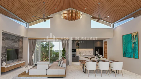 Villas modernes de 3 chambres avec piscine à Thalang