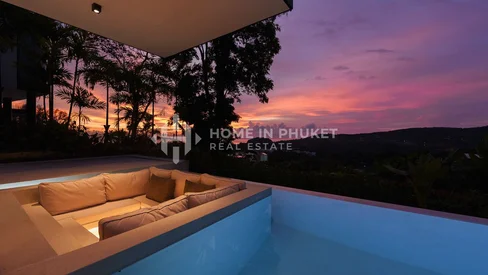 Villa de luxe 4 chambres à flanc de colline à Layan