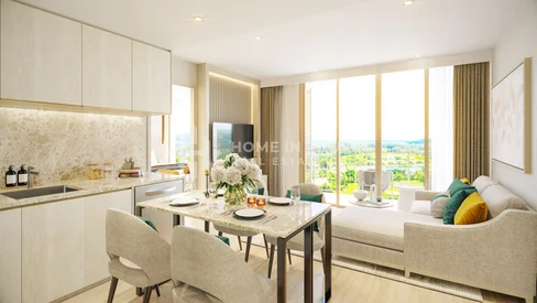 คอนโด 2 ห้องนอนพร้อมวิวสวนในลากูน่า