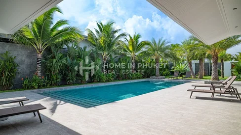 Villa tropicale avec piscine, 3 chambres et grand jardin