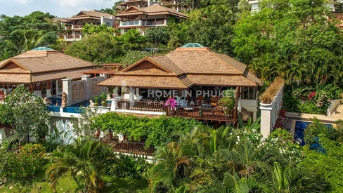 Villa de style thaïlandais de 2 chambres avec vue sur la mer à Patong