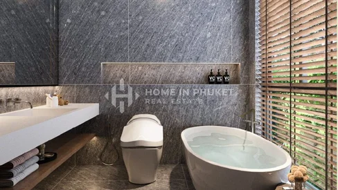 Villa tropicale avec piscine de 3 chambres à Thep Krasatti