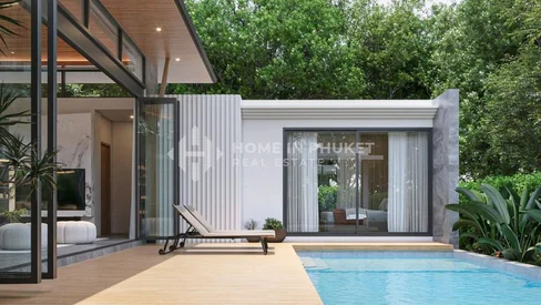 Villa tropicale avec piscine de 3 chambres à Thep Krasatti