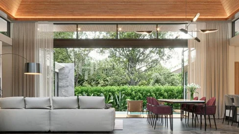 Villa tropicale avec piscine de 3 chambres à Thep Krasatti