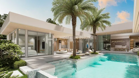 Spacieuse villa avec piscine et 5 chambres à Nai Harn