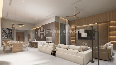 Spacieuse villa avec piscine et 5 chambres à Nai Harn