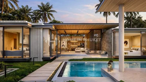 Villas modernes avec piscine de 4 chambres près de BIS