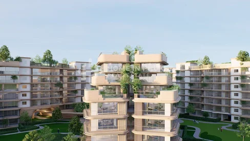 Condominium de standing à deux chambres dans un immeuble de faible hauteur