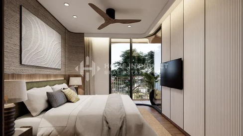 Condominium de standing à deux chambres dans un immeuble de faible hauteur